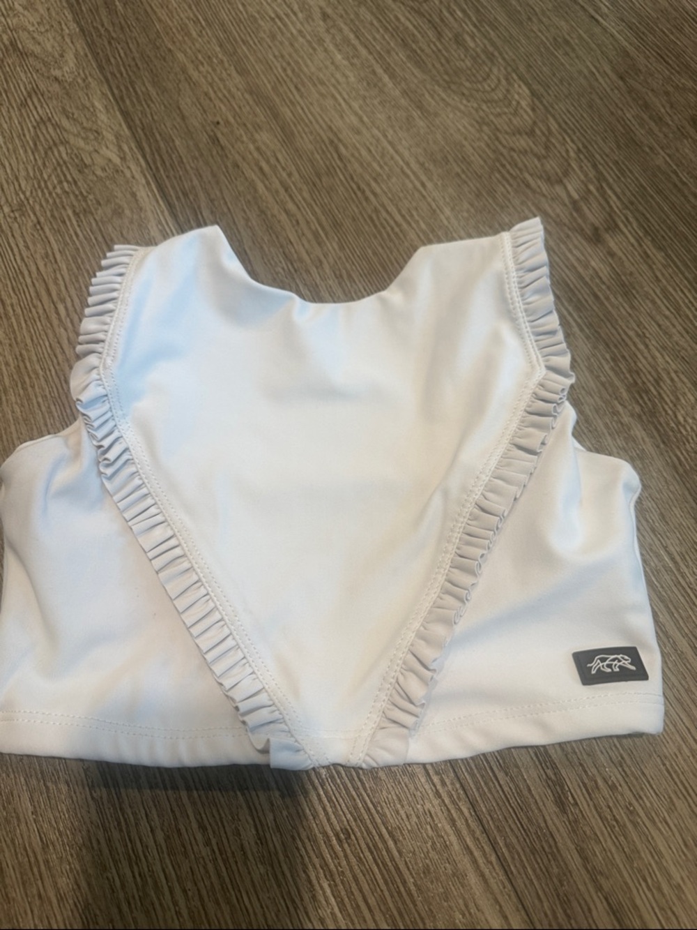 White Tiger Friday Ruffle Dance Top -